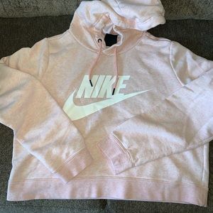 Light Pink Nike Crop hoodie